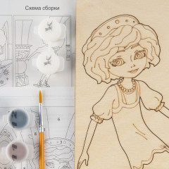 Набор для росписи по дереву «Царевна Варя» - Фото 2