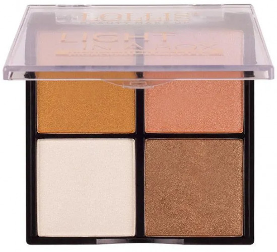 Хайлайтер для лица «Light highlighter palette 4 colors», оттенок 03