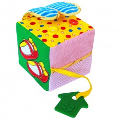 Развивающий кубик "Жмурки". Зайка - Фото 3