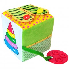 Развивающий кубик "Жмурки". Зайка - Фото 5