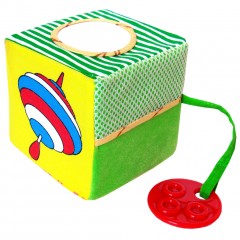 Развивающий кубик "Жмурки". Зайка - Фото 6