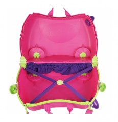 Чемодан на колесиках, розовый - Фото 1