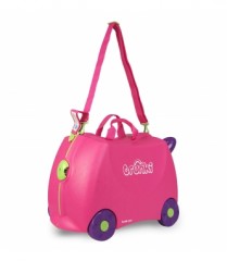 Чемодан на колесиках, розовый - Фото 4