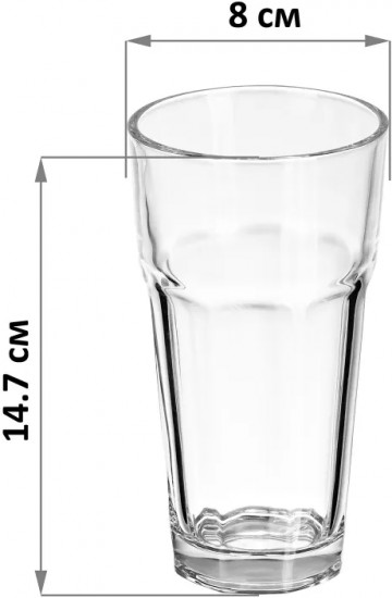 Набор стаканов «Crystal glass»