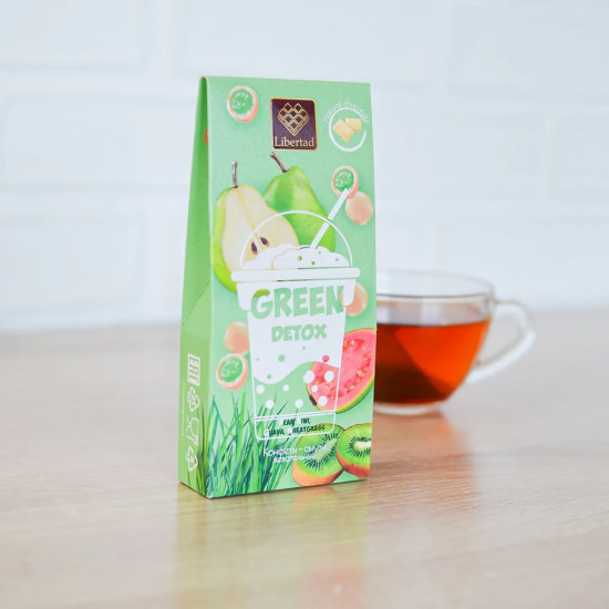 Конфеты жевательные в белом шоколаде «Green detox»