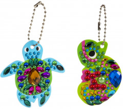 Мозаика алмазная. Брелоки «Черепашка и хамелеон» - Фото 3