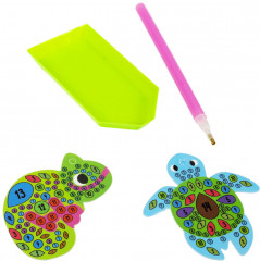 Мозаика алмазная. Брелоки «Черепашка и хамелеон» - Фото 4