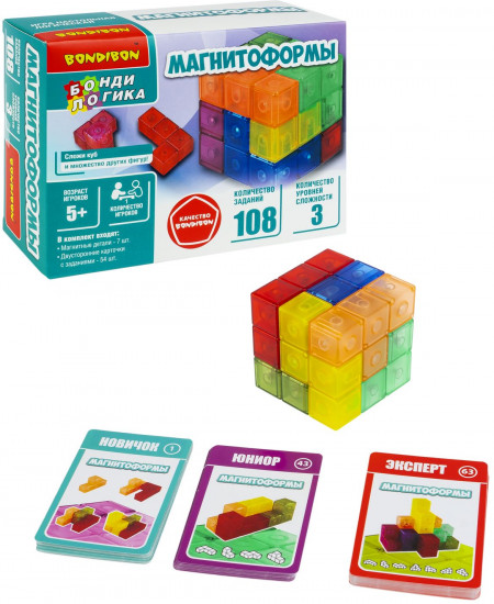 Игра настольная логическая «Магнитоформы»