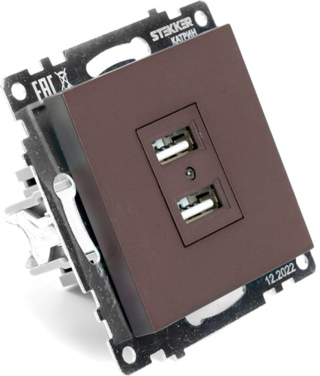 Розетка USB двухместная