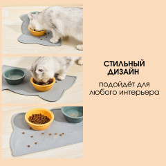 Коврик под миску силиконовый - Фото 3