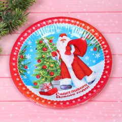Набор тарелок «Счастливого Нового года — Дед Мороз» - Фото 2