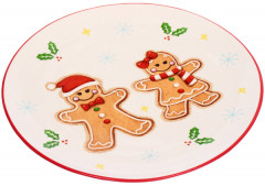 Тарелка керамическая «Пряничные человечки» - Фото 1