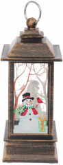 Сувенир с подсветкой «Снеговик в лесу» - Фото 2