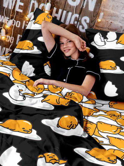 Комплект постельного белья «Gudetama Black»