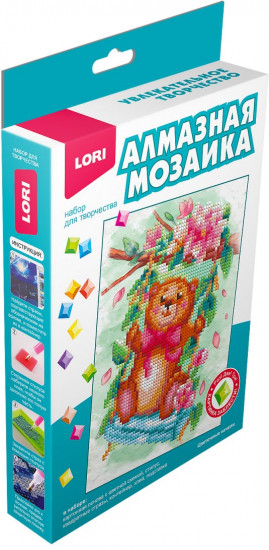 Мозаика алмазная «Цветочные качели»
