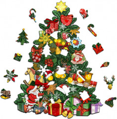 Пазл деревянный «Новогодняя Елка» - Фото 2