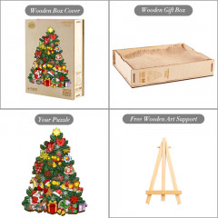 Пазл деревянный «Новогодняя Елка» - Фото 3