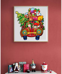 Пазл деревянный «Новогодняя Машина» - Фото 4