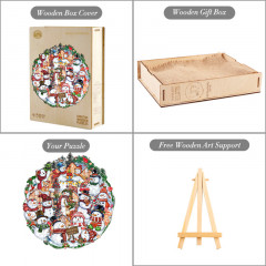 Пазл деревянный «Счастливого Рождества» - Фото 3