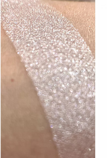 Тени для век перламутровые «Glitter eyeshadow», оттенок 177 бело-серебристый перламутр с ультра-мелкой слюдой