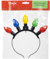 Ободок карнавальный с подсветкой «Сияние» - Фото 1