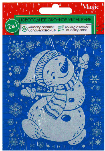 Украшение оконное «Снеговик»