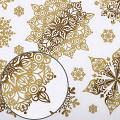 Наклейка для окон многоразовая «Снежинки» - Фото 3