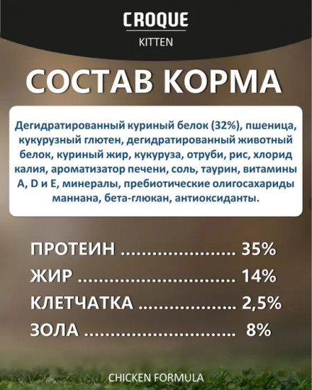 Корм для котят с курицей «Kitten»
