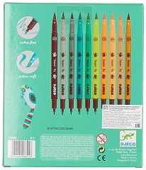 Набор двухсторонних фломастеров (10 штук) - Фото 1