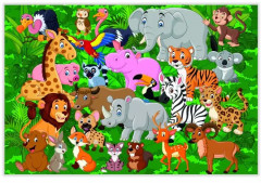 Пазл «Дикие животные» - Фото 1