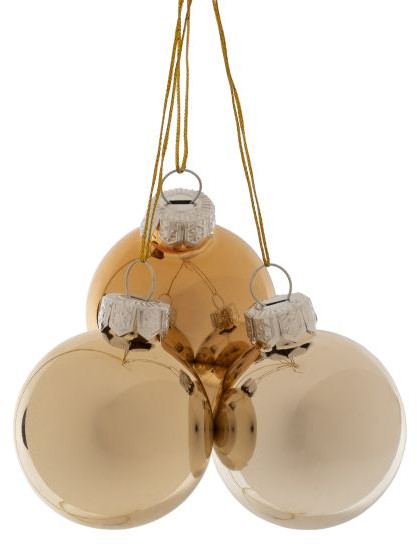 Набор шаров ёлочных «Золотые оттенки»