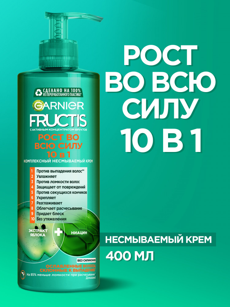 Комплексный несмываемый крем «Рост во всю силу» 10 в 1 с экстрактом ...