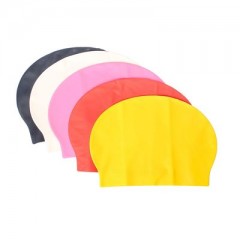 Шапочка для бассейна однотонная, цвет в ассортименте - Фото 1