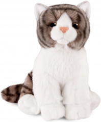 Игрушка мягкая «Серый полосатый котик» - Фото 1