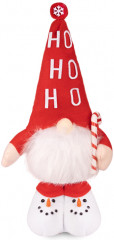Фигурка «Гном в красном колпаке и ботиночках со снеговичками» - Фото 3