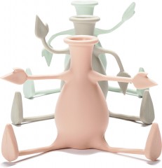 Ваза для цветов с гибкими ручками, персиковая - Фото 2