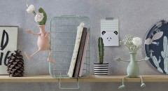 Ваза для цветов с гибкими ручками, персиковая - Фото 5