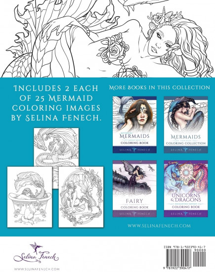 Mermaids and Animal Companions Coloring Book
