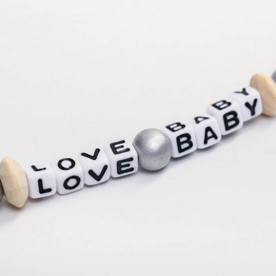 Держатель-игрушка для пустышки «Love Baby»