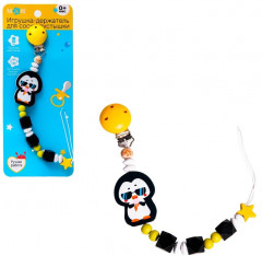 Держатель-игрушка для пустышки «Пингвин» - Фото 2