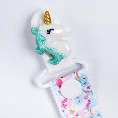 Держатель для пустышки на ленте «Единорог» - Фото 1