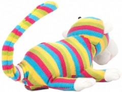 Интерактивная мягкая игрушка «Обезьянка полосатая» - Фото 2