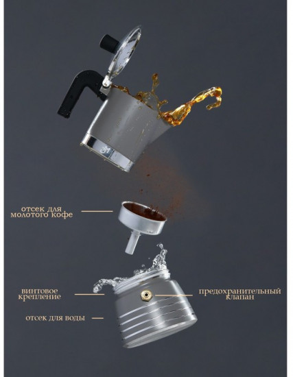 Кофеварка гейзерная Magistro Moka