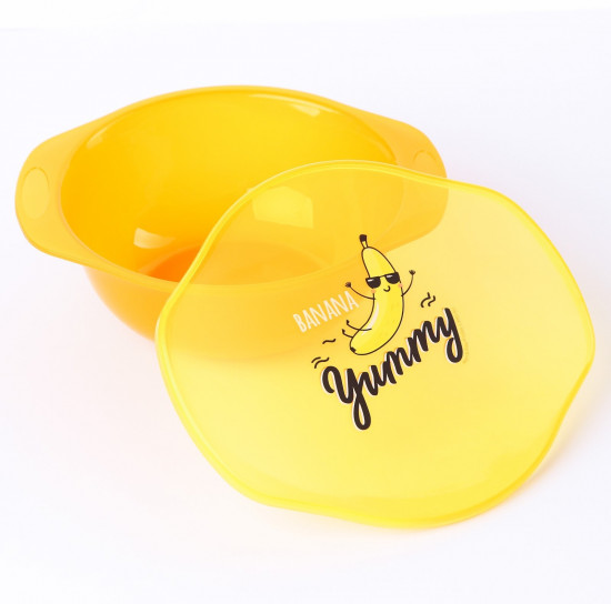 Тарелка детская с крышкой «Banana Yummy»