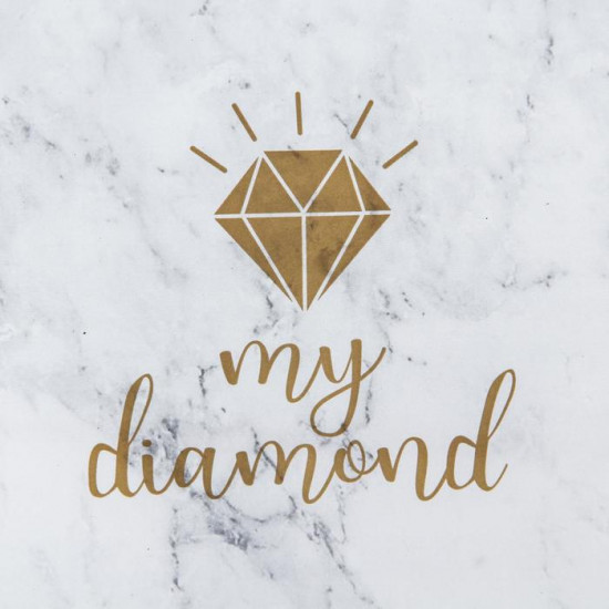 Нагрудник с кармашком «My diamond»