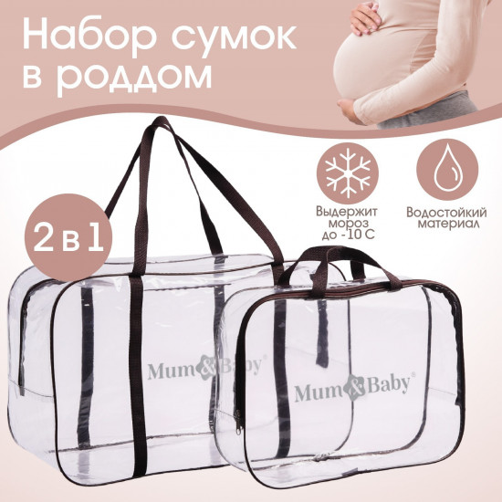 Сумка в роддом с косметичкой