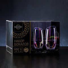 Набор стеклянных стаканов высоких «Иллюзия» - Фото 1