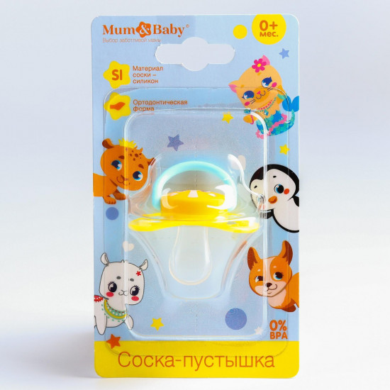 Соска-пустышка ортодонтическая «Песики»