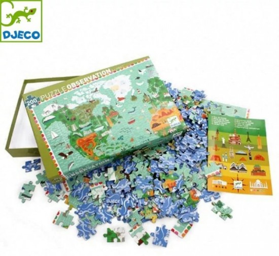 Пазл «Мировые памятники» (200 деталей)