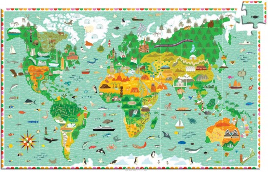 Пазл «Мировые памятники» (200 деталей)